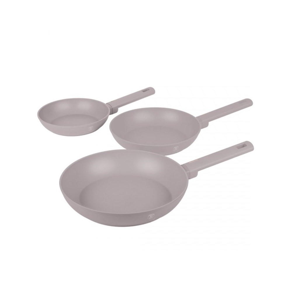 PFANNENSET Grau 28/28/5.2 cm BH8108 - Grau, Metall - Berlinger Haus