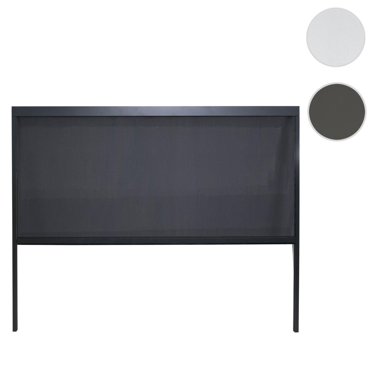 SEITENWAND FÜR PERGOLA Anthrazit - Anthrazit, Textil (275/217/10cm) - MCW