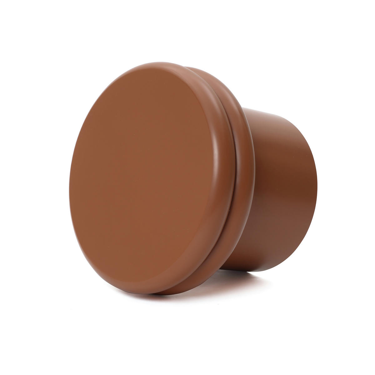 BEISTELLTISCH Rund, Braun mit Doppelplatte | Ø40 x H30 cm - Braun, Holzwerkstoff (40/40/30cm) - Hometopia