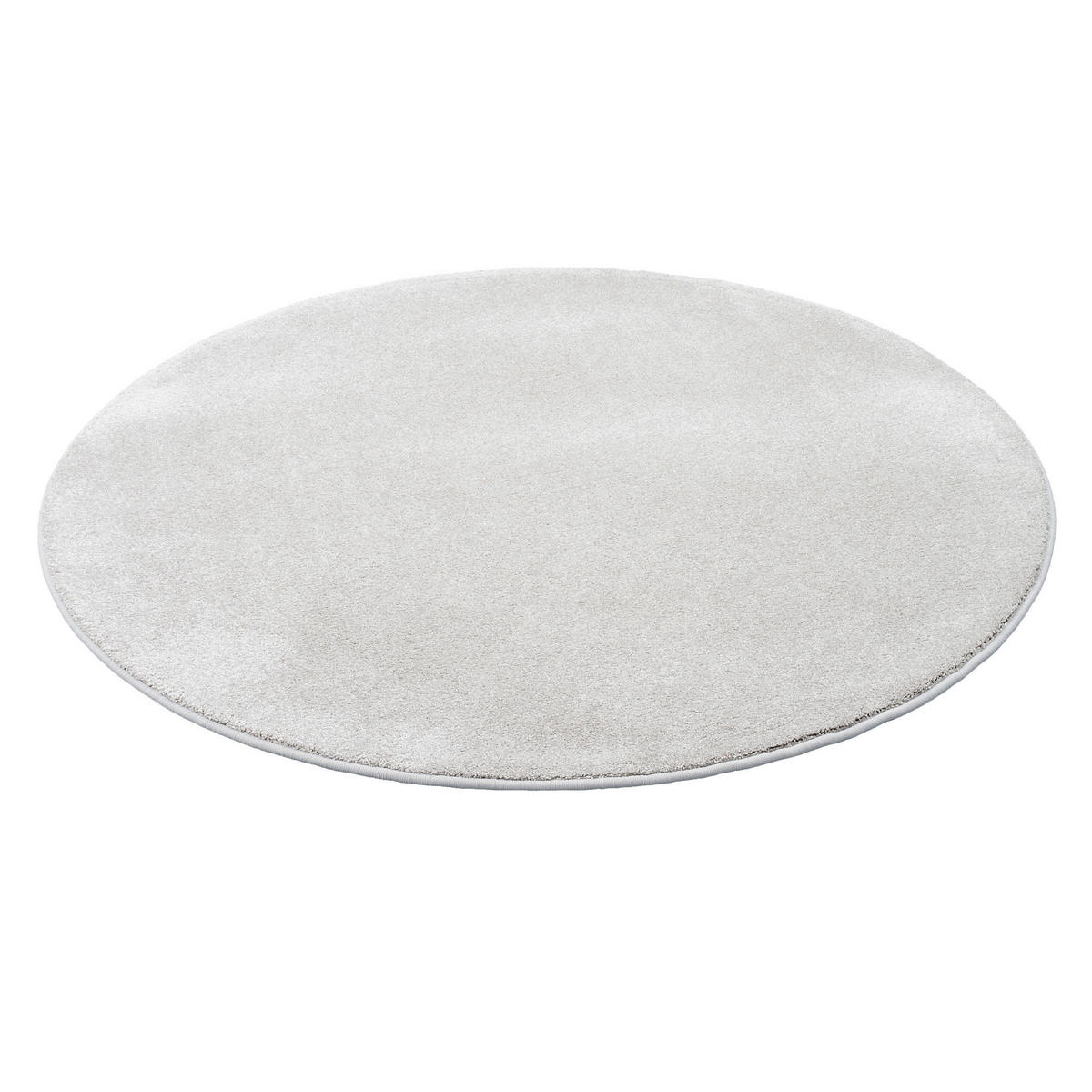 HOCHFLOR LUXUS VELOURS TEPPICH TOUCH RUND - Silberfarben, Textil (160/160cm) - Snapstyle