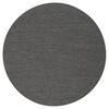 SISAL-OPTIK DESIGNER FLACHGEWEBE TEPPICH PURE MELIERT RUND - Anthrazit, Textil (100/100cm) - Snapstyle