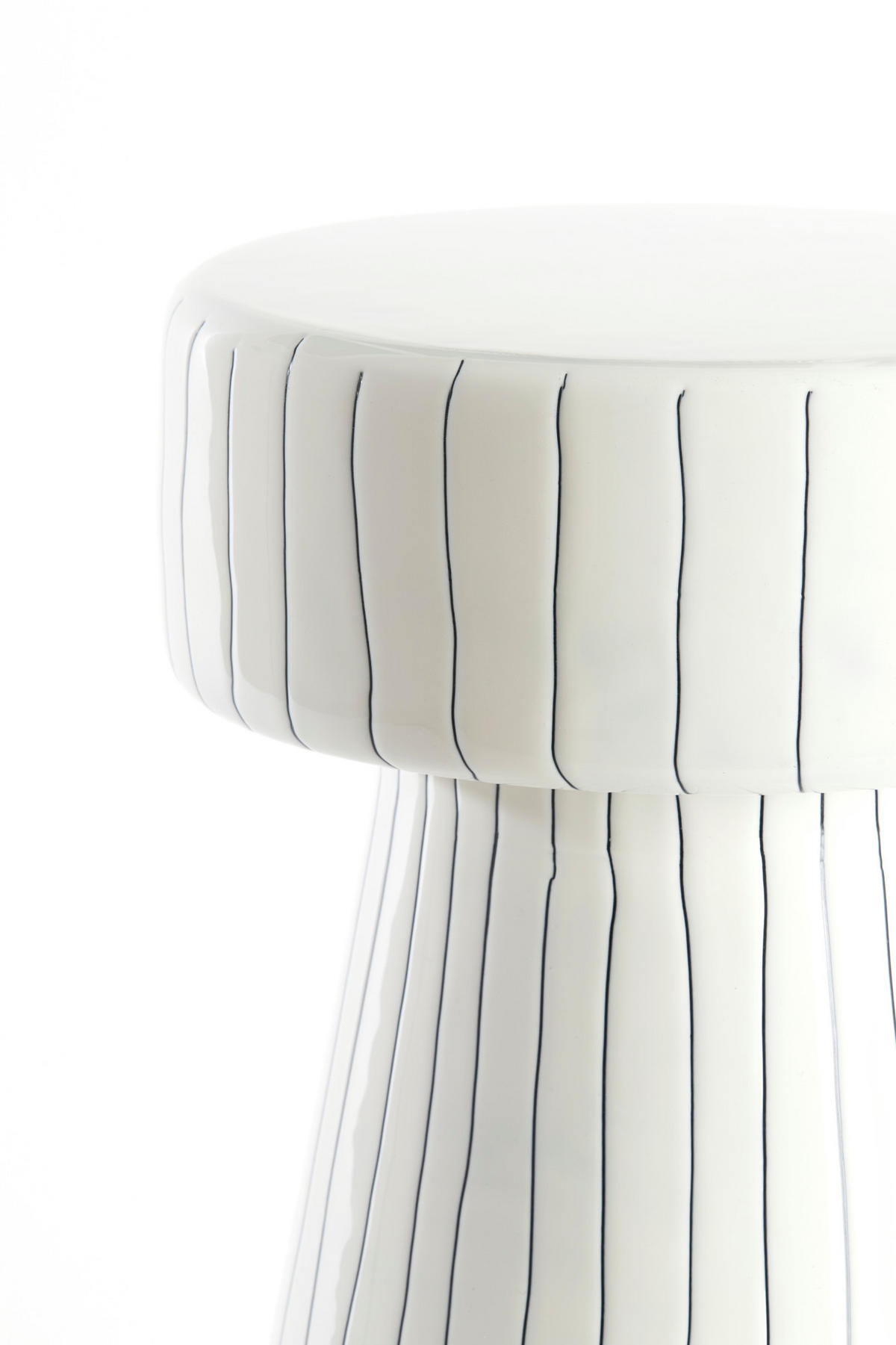 BEISTELLTISCH Dakwa Weiß Ø29/47 cm - Weiß, Metall (29/29/47cm) - Light & Living
