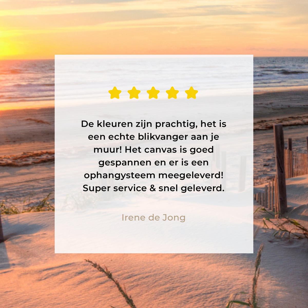 LEINWANDBILD Strand - Meer - Düne - Sonnenuntergang - Landschaft Wandbild Wohnzimmer 60x80 cm - Beige, Textil (60/80cm) - MuchoWow