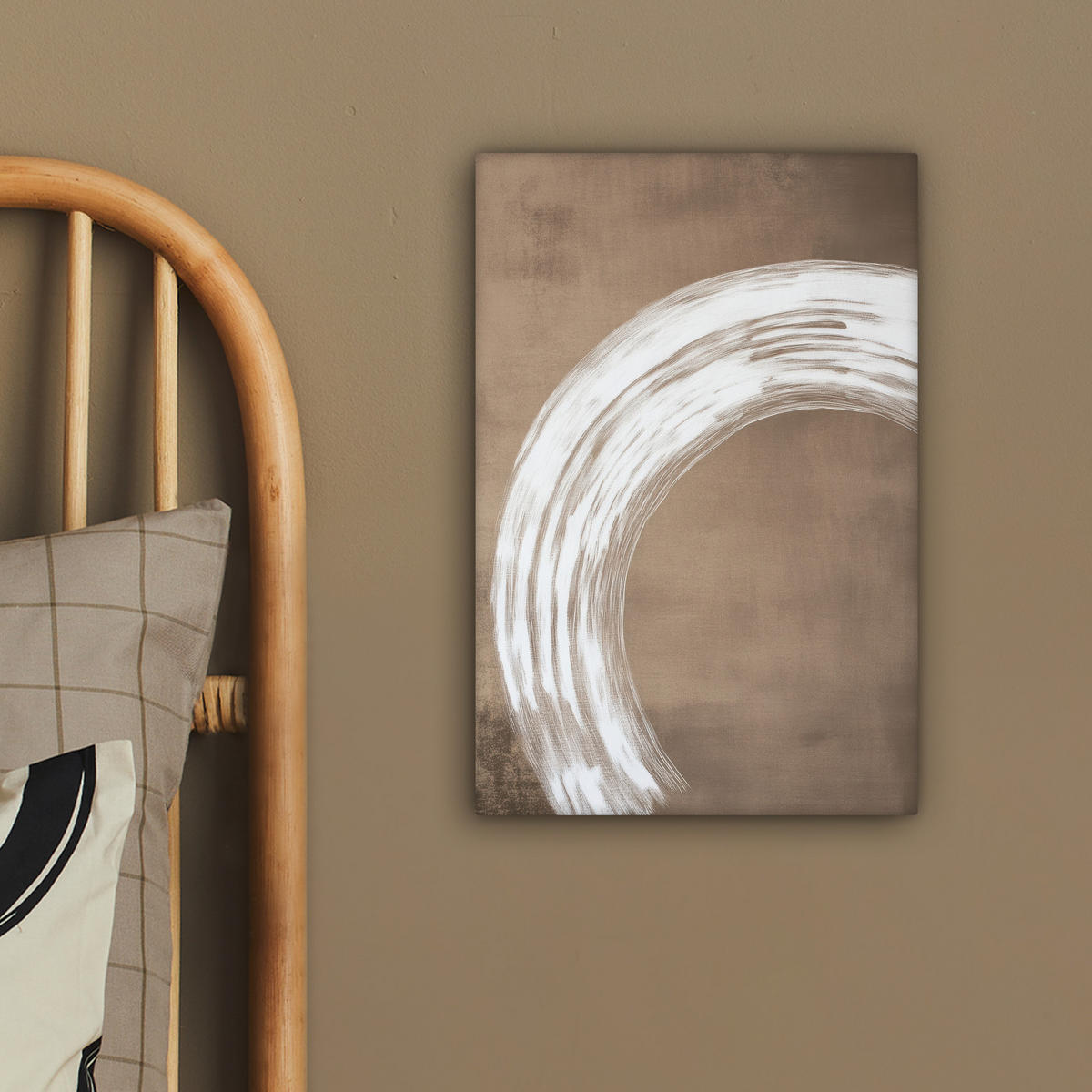 LEINWANDBILD Farbe - Braun - Japandi 20x30 cm - Kupferfarben, Textil (20/30cm) - MuchoWow