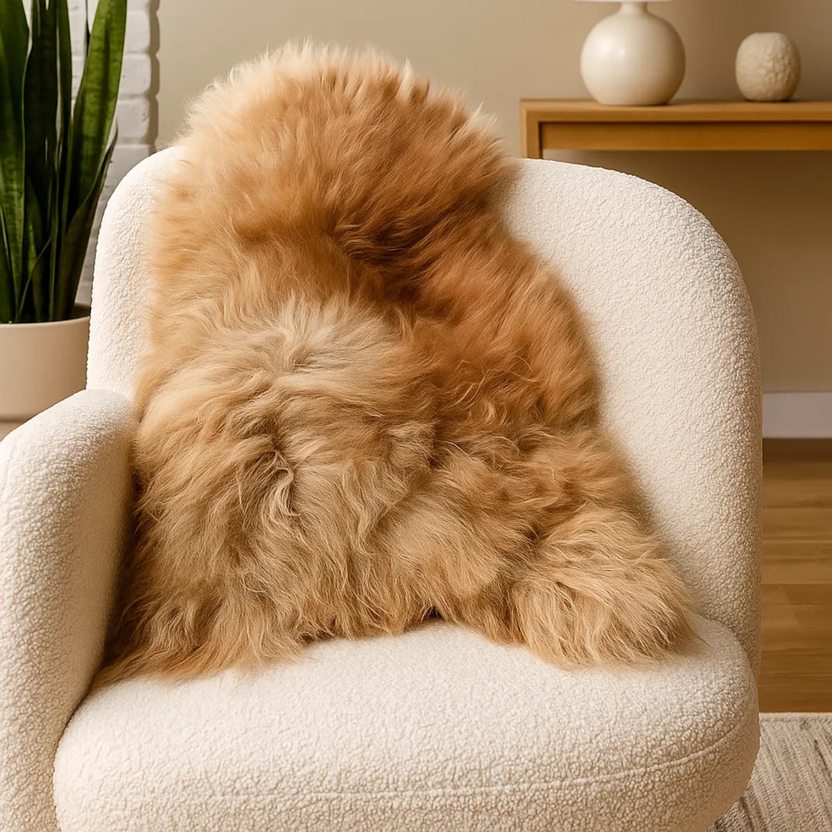 SCHAFFELL Island Lammfell XXL ca. 110–120 cm Braun - Braun, Fell (60/120cm) - Provellus