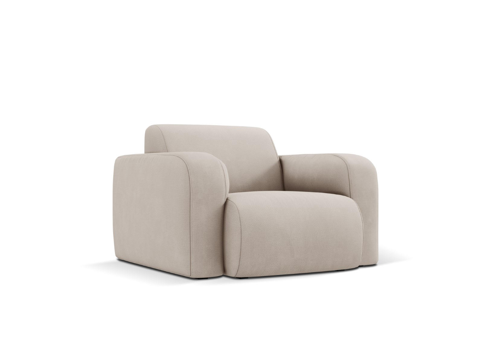 SESSEL Molino aus strukturiertem Stoff beige - Beige, Textil (95/72/105cm) - Micadoni