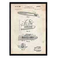 POSTER Surf Kiel Patent A3 Rahmenlos - Klar, Papier (29.7/5/42cm) - Nacnic