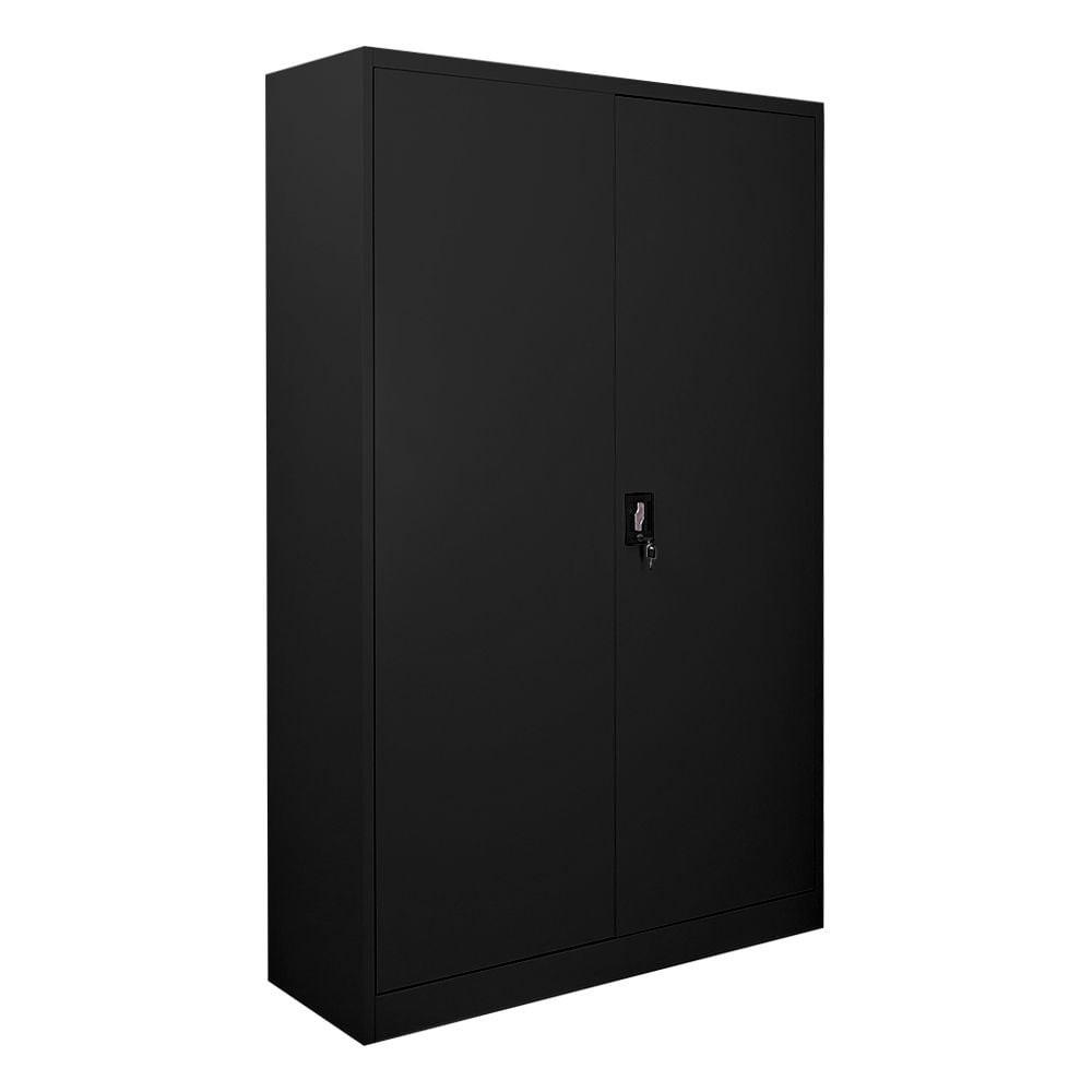 FLÜGELTÜRENSCHRANK Elephant 180x120x40cm 4 Ebenen Schwarz - Schwarz, Metall (120/180/40cm) - PROREGAL