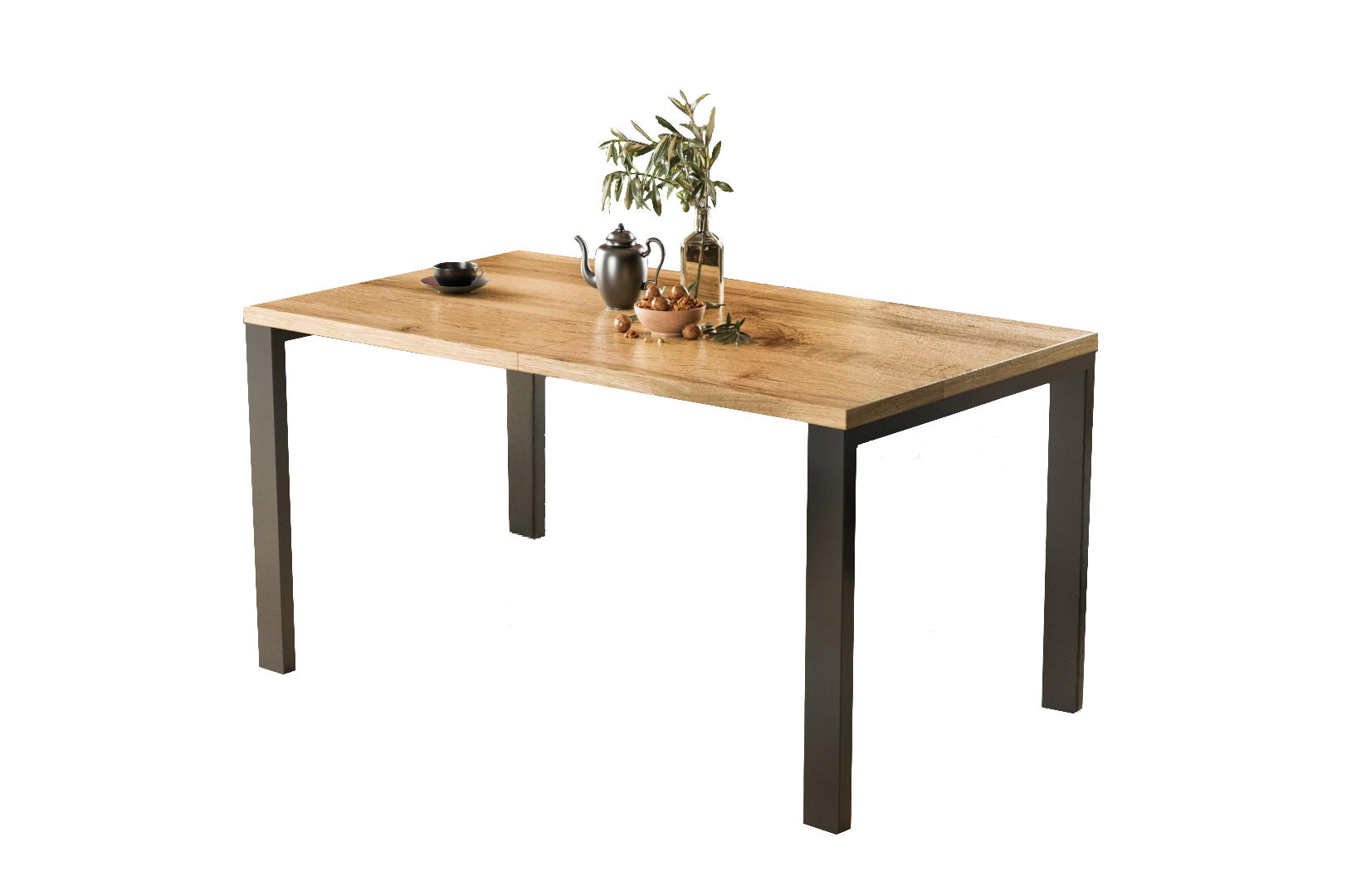 Endo-Moebel Esstisch Eiche Wotan 80x76x80 cm