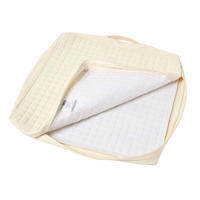 SITZKISSEN-BEZUG creme 50/50/10 – Kissenhülle wattiert, Baumwolle - Creme, Textil (50/50/10cm) - Homescapes