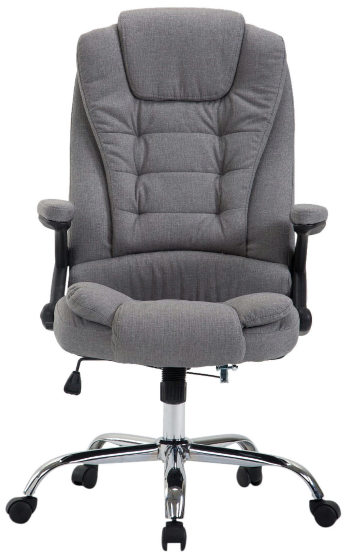 BÜROSTUHL Toronto, Stoff Grau - Grau, Textil/Metall (69/123/78cm) - TPFLiving