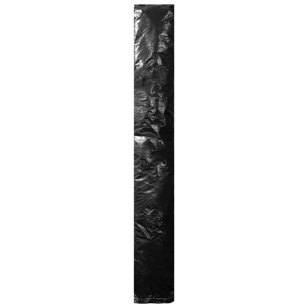 SONNENSCHIRM-SCHUTZHÜLLE Mit Reissverschluss Pe 200 Cm - Schwarz, Kunststoff (42/200/42cm) - vidaXL
