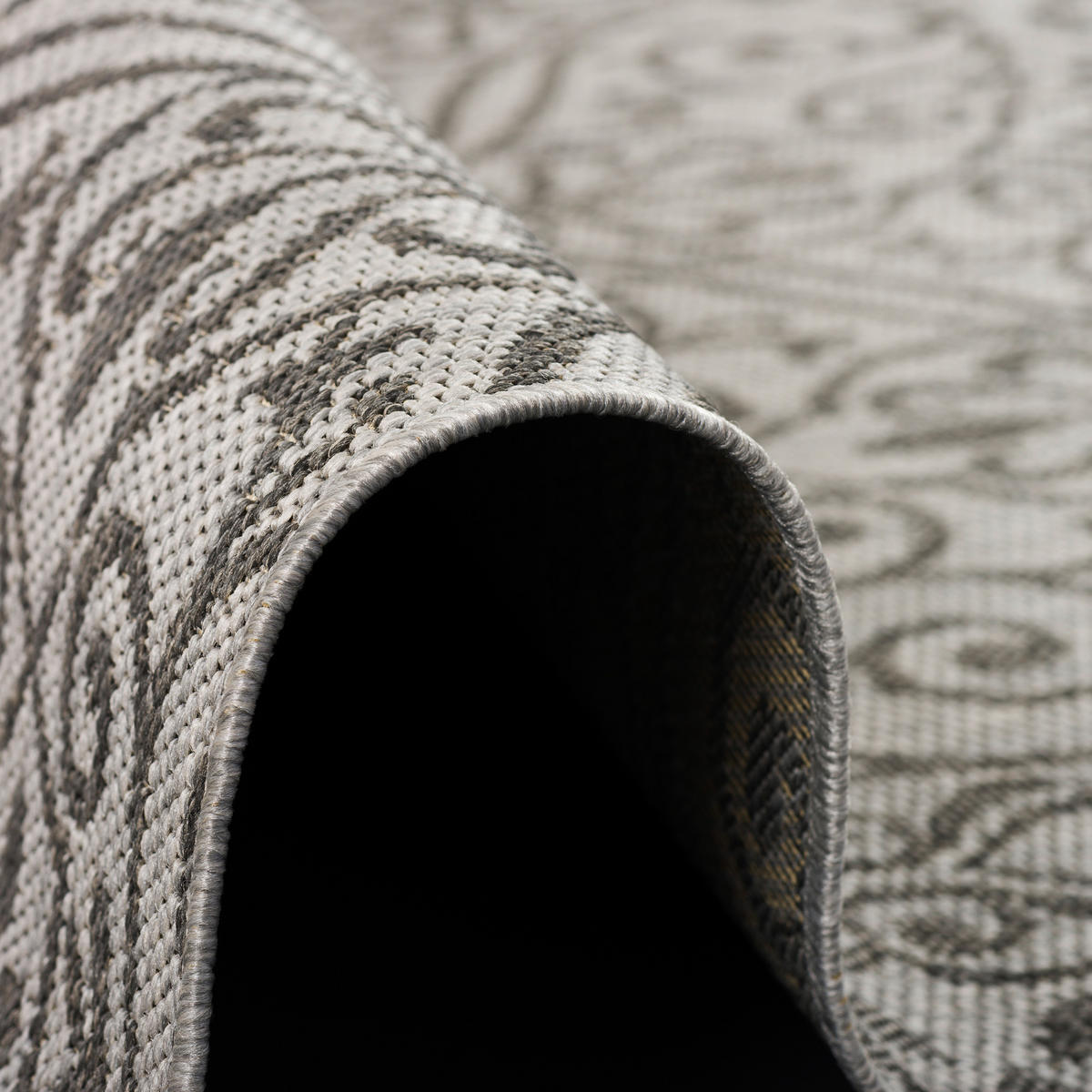 MODERN FLACHGEWEBE RUGGY BAROCK VINTAGE - Grau, Textil (140/200cm) - Pergamon