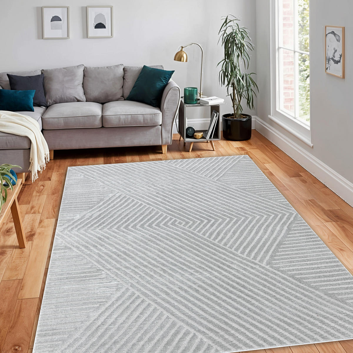 TEPPICH Balance 180/270 cm - Grau, Textil (180/270cm) - rugsX