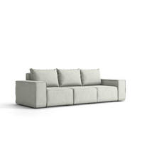 GARTENSOFA 3-Sitzer Für Den Garten SONNE Hellgrau - Hellgrau, Holz (245/73/88cm) - Kaiser Möbel