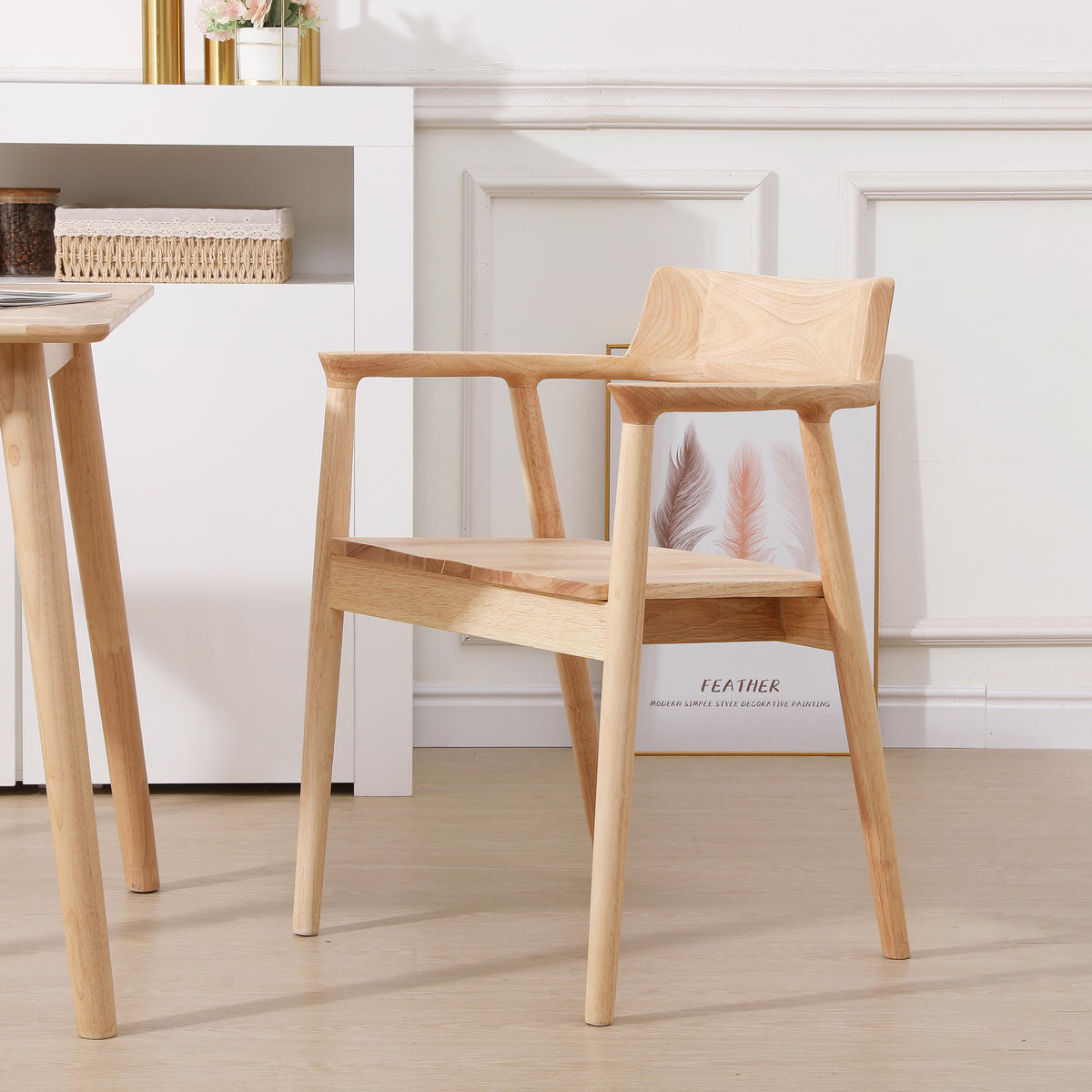 STUHL 2er-Set Holz Braun - Braun, Holz (58/75/57.5cm) - Nordlys