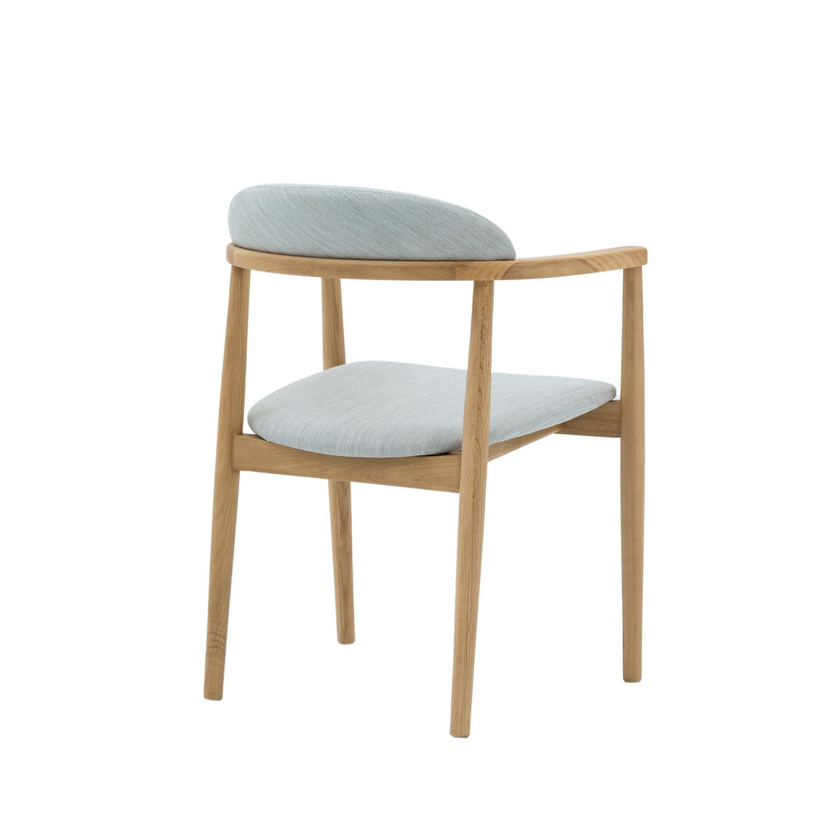 ESSZIMMERSTUHL Elv grauer Sitz - Grau, Holz (58/79/52cm) - WOODEK