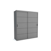 KLEIDERSCHRANK MAT A Grau 110x60x205 cm - Grau, Holzwerkstoff (110/205/60cm) - FURNLUX