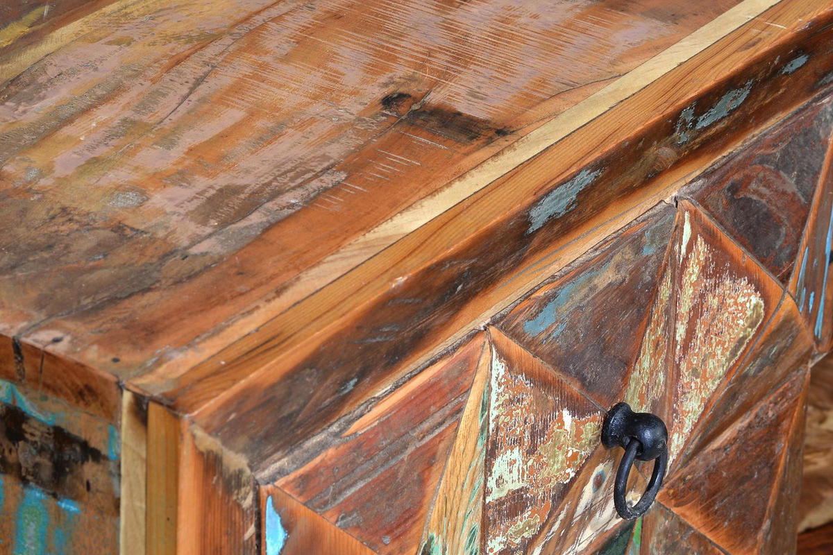 SIDEBOARD aus recyceltem Holz - Chromfarben, Holz (40/90/150cm) - Giner y Colomer