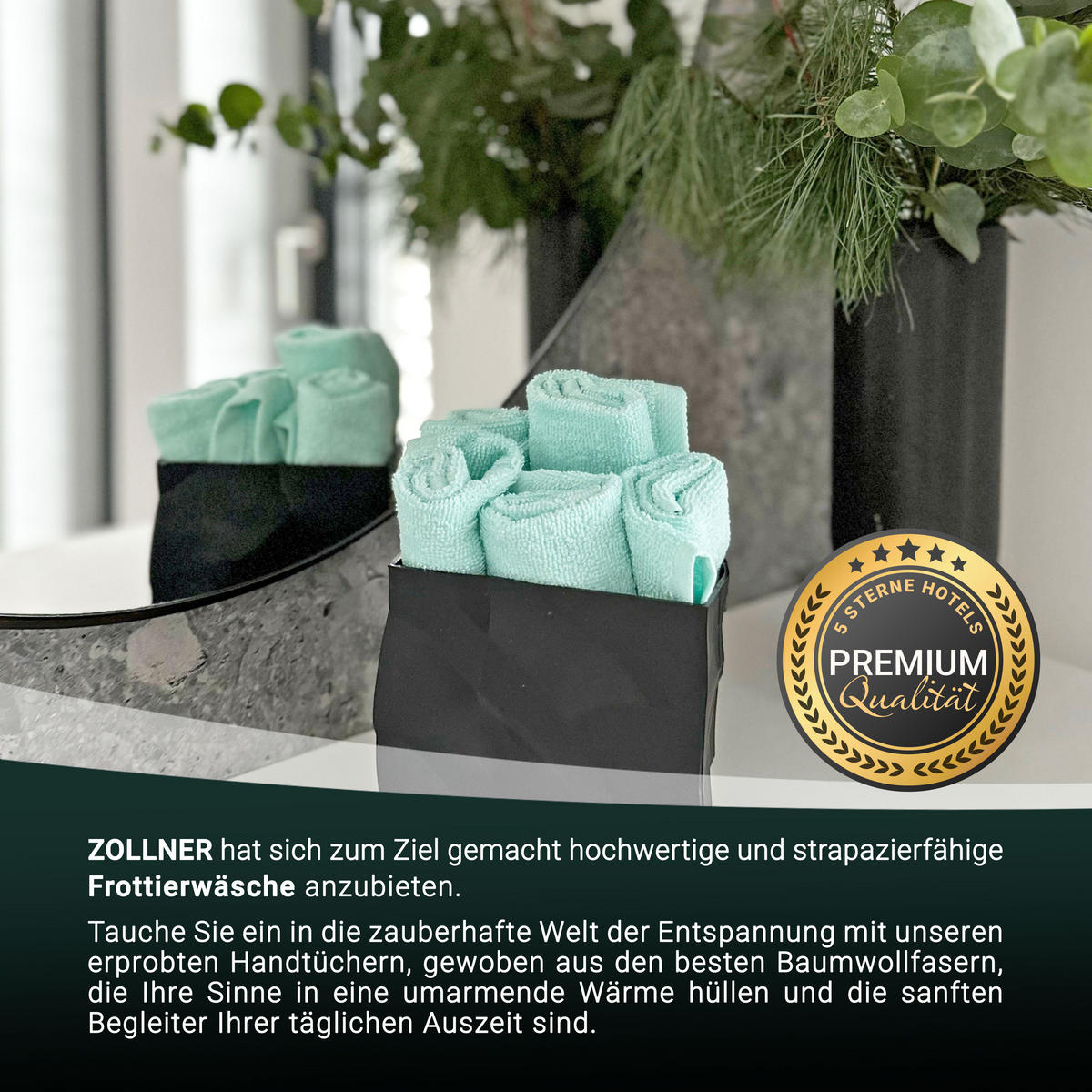 SEIFTÜCHER, 10er-Set, 30x30 cm, 100% Baumwolle, Blau - Grün, Textil (30/30cm) - Zollner