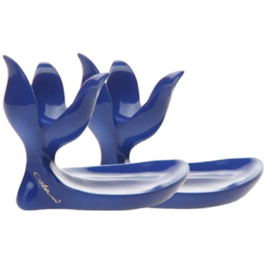 EIERBECHER 2 Stück blau - Blau, Keramik (7/9/12cm) - Luigi Colani Porzellan