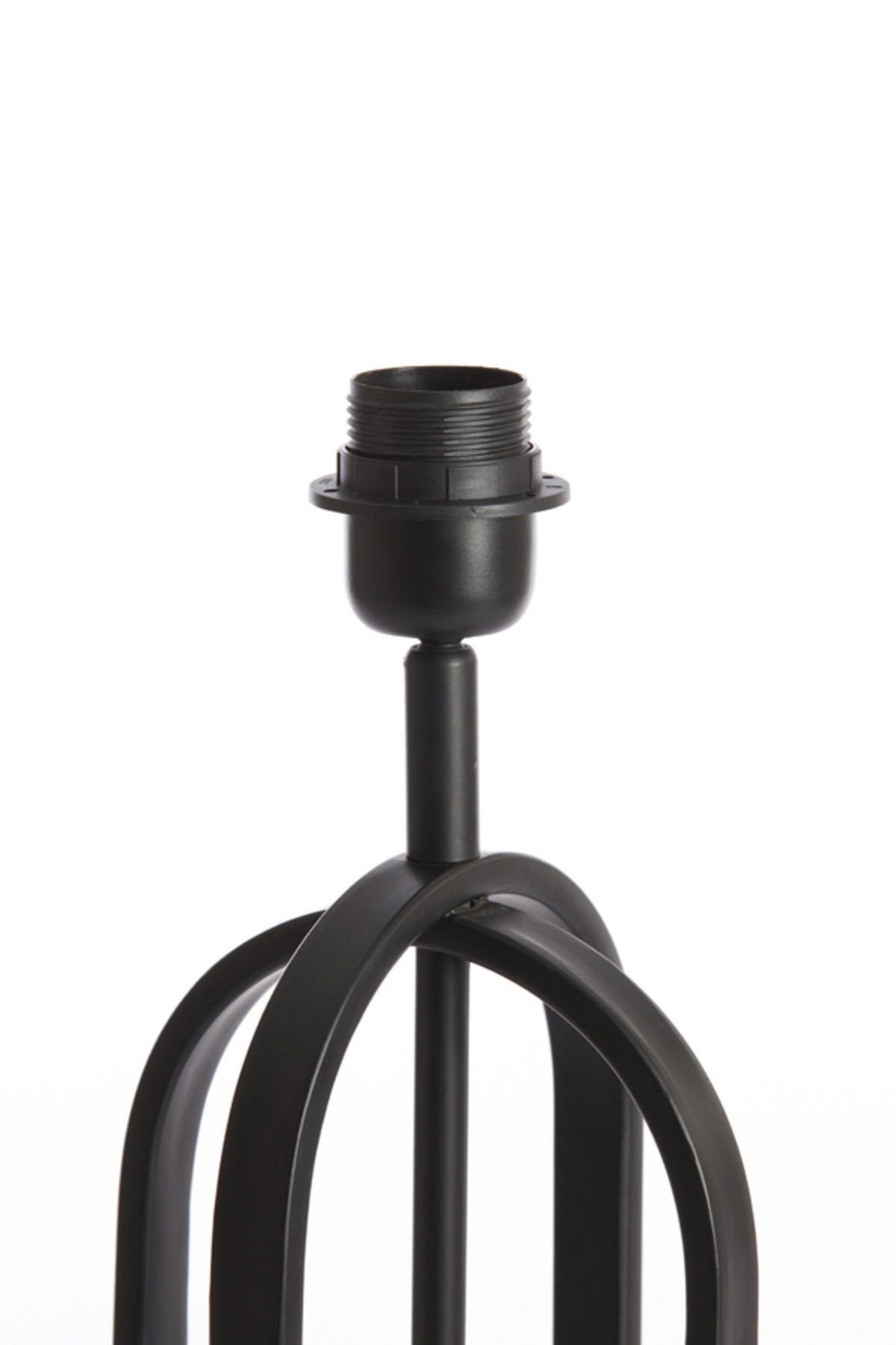 LAMPENFUSS Aster Schwarz Ø16/55 cm - Schwarz, Metall (16/16/55cm) - Light & Living