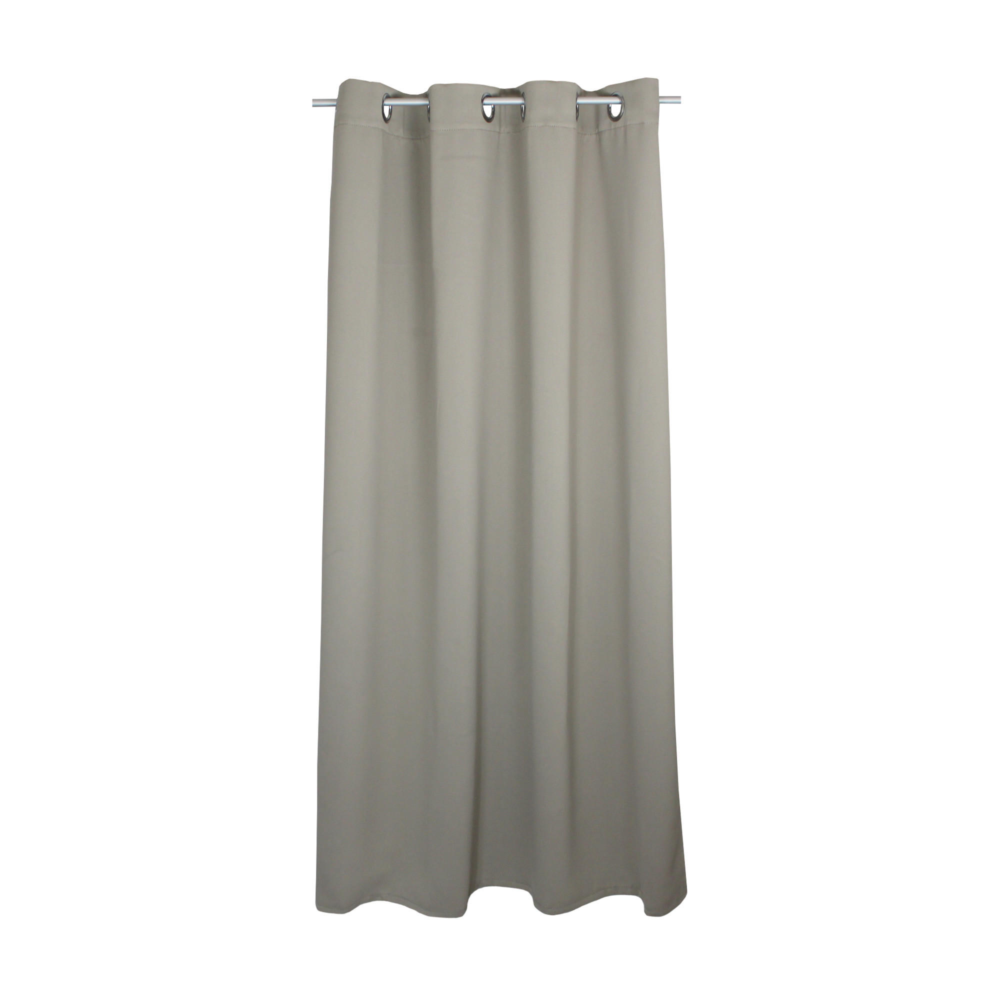 VERDUNKELUNGSVORHANG Ösen 140/145 cm Hell Taupe - Taupe, Textil (140/145cm) - TiborTex