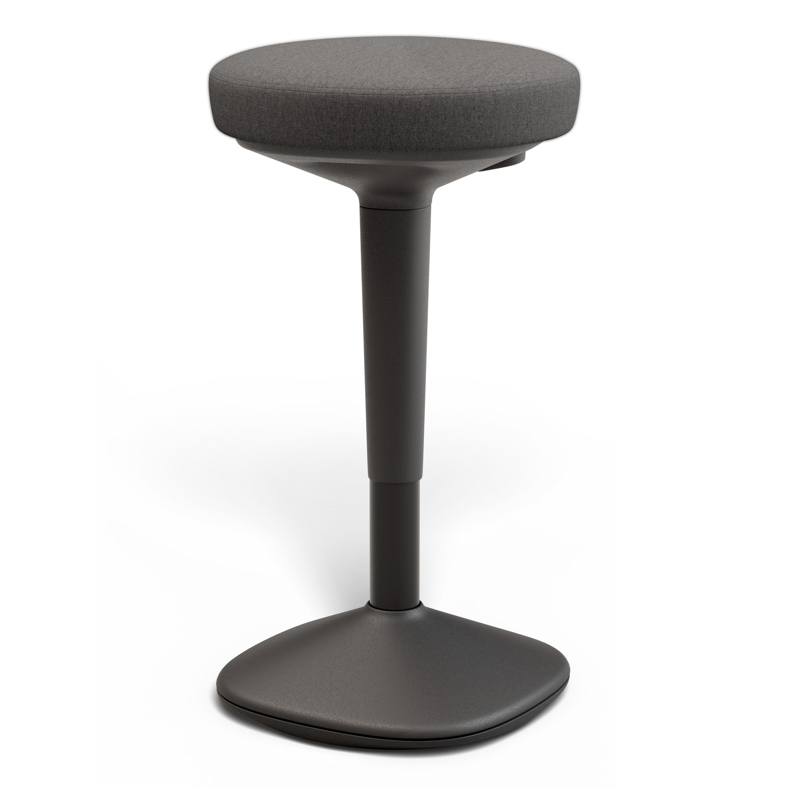 ERGONOMISCHER Balancehocker, Schwarz - Schwarz, Kunststoff (37/58/37cm) - Desktronic