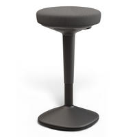 ERGONOMISCHER Balancehocker, Schwarz - Schwarz, Kunststoff (37/58/37cm) - Desktronic