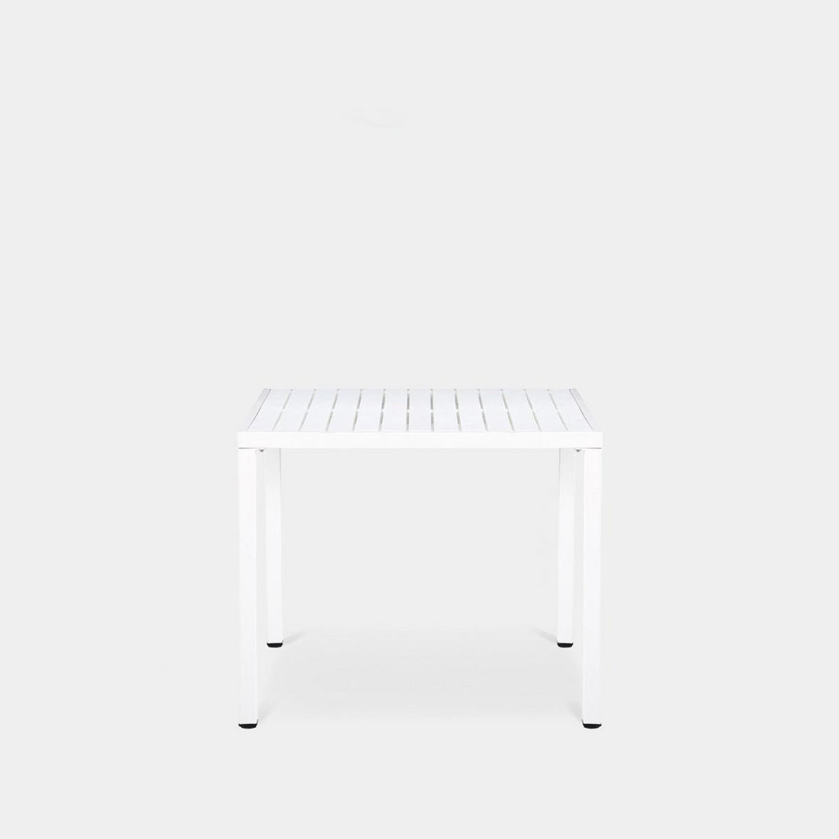 ESSTISCH Jastorf Weiß 84 cm x 76 cm - Weiß, Kunststoff (84/84/76cm) - Klast Home