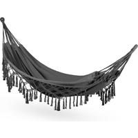 HÄNGEMATTE 200/150 cm, bis 200 kg - Dunkelgrau, Textil (150/1/200cm) - Outtec