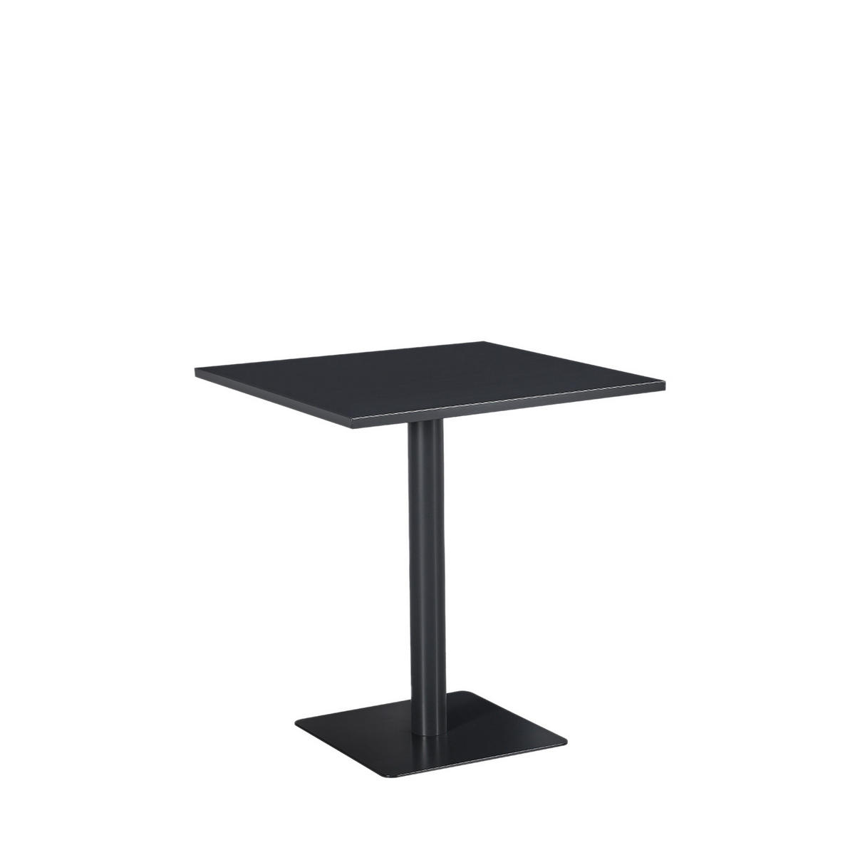 ESSTISCH Thule Grau 70 cm x 76 cm - Grau, Metall (70/70/76cm) - Klast Home