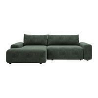 SCHLAFSOFA - 4 Personen - Stoff - Tannengrün - - Waldgrün, Textil (264/87/162cm) - Vente-Unique