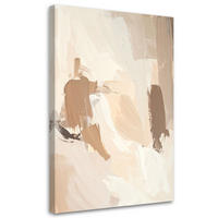LEINWANDBILD Abstraktion 60x90cm - Beige, Textil (60/90cm) - Feeby
