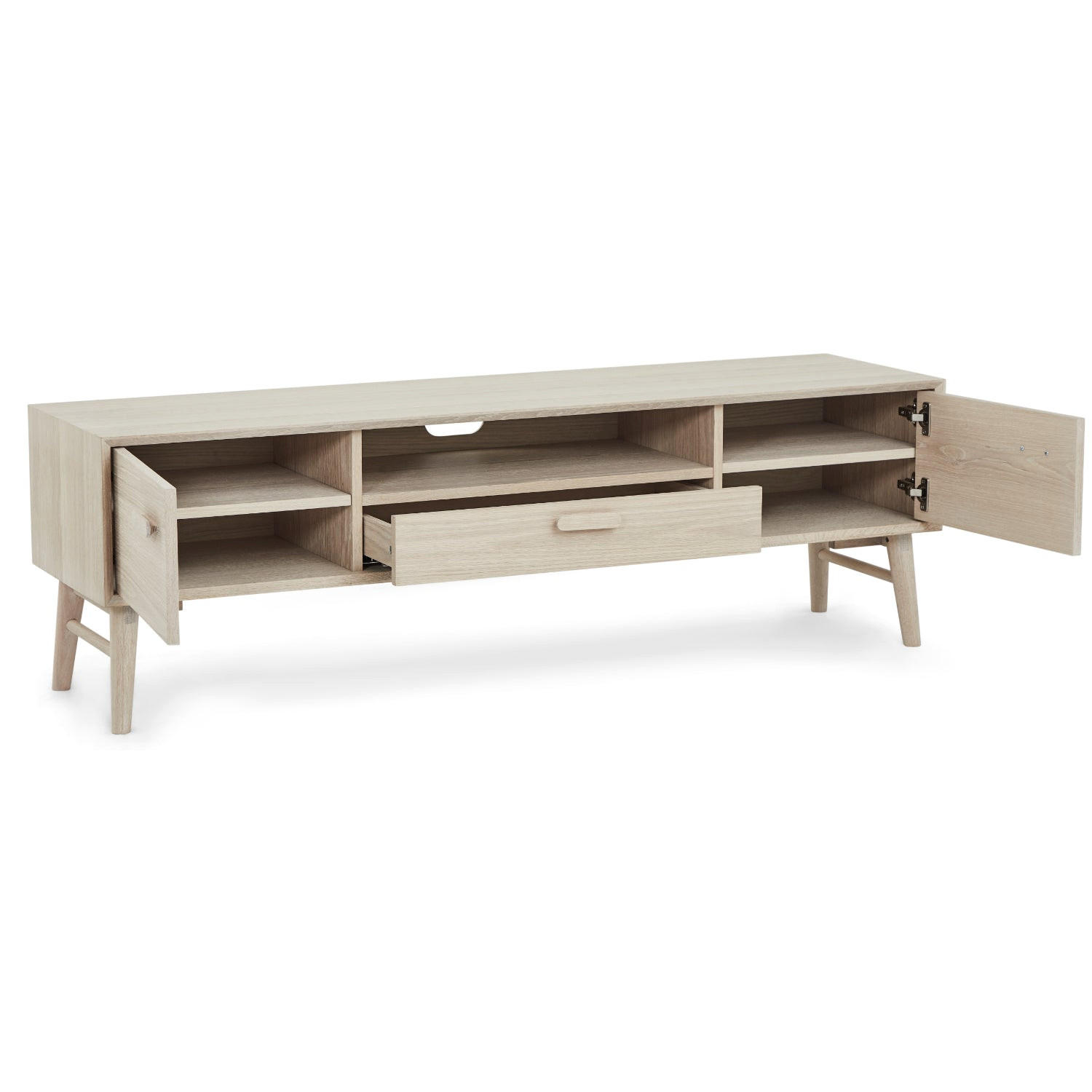 Thumbnail - Furnhouse Tv-Element, Eiche, Holz, Eiche, 1 Schubladen, 160x50x42 cm, Wohnzimmer, Wohnwände, Lowboards, Lowboards stehen...