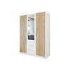 KLEIDERSCHRANK Bali Lux D3 - Weiß, Holzwerkstoff/Metall (150/200/58cm) - MIRJAN24