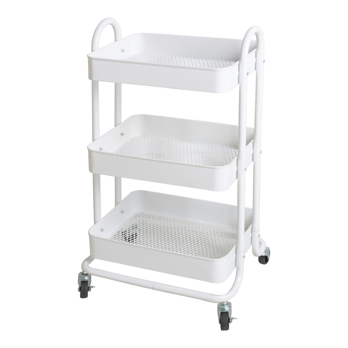 SERVIERWAGEN Pyhäntä - Weiß, Metall (46/78.5/35cm) - [en.casa]
