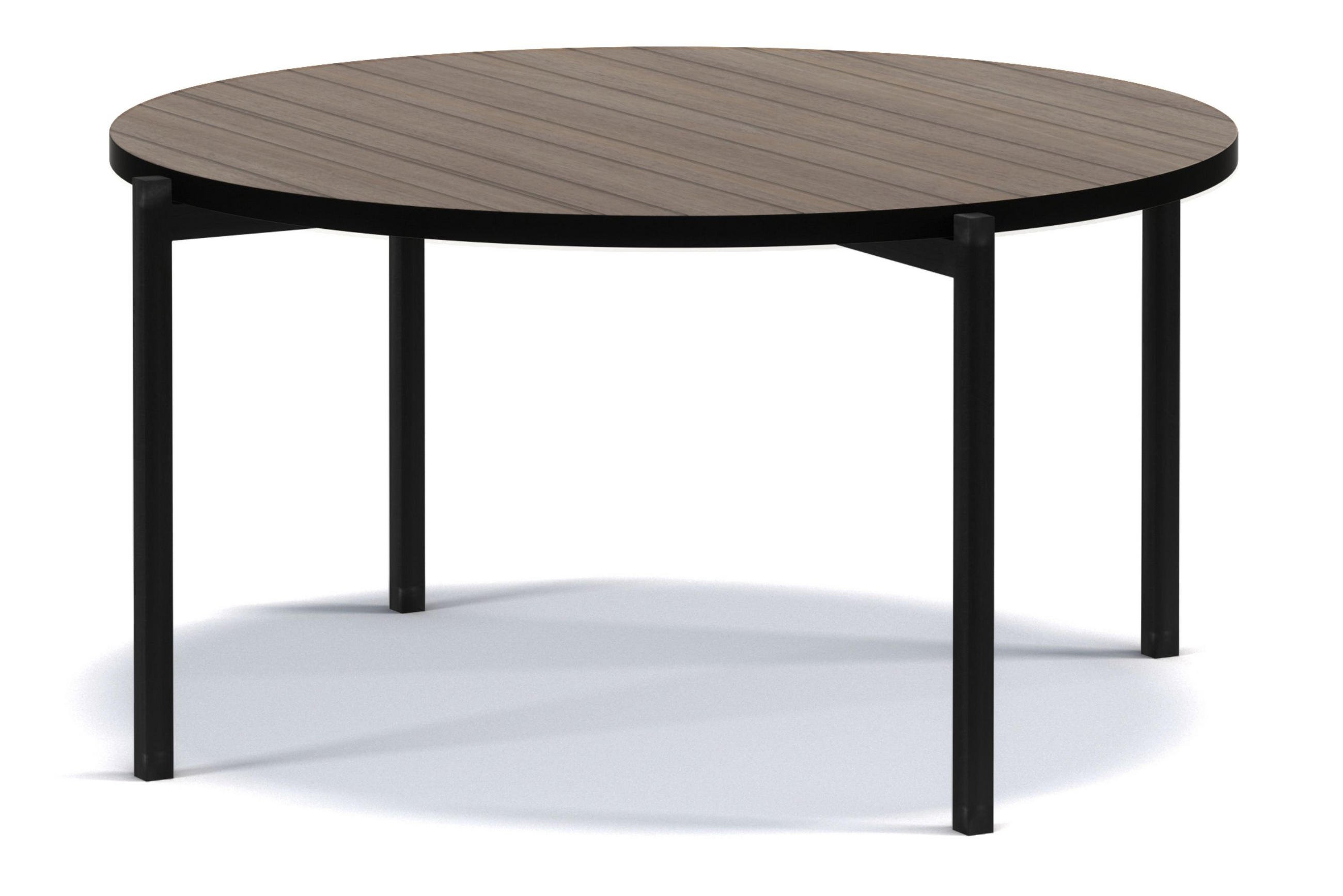 COUCHTISCH GERIS mit Metallfüßen, Spanplatte, Dunkebraun - Dunkelbraun/Schwarz, Holz/Metall (85/85/43cm) - KONSIMO®