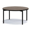 COUCHTISCH GERIS mit Metallfüßen, Spanplatte, Dunkebraun - Dunkelbraun/Schwarz, Holz/Metall (85/85/43cm) - KONSIMO®