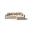 ECKSOFA mit Schlaffunktion MILO R Monolith 02 Rechts - Beige, Textil (280/175cm) - Bedante