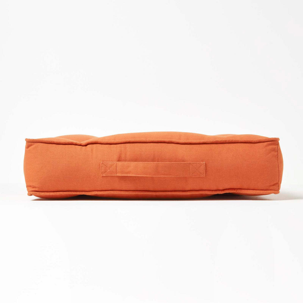 SITZKISSEN mit Aussparung terracotta 50/50/10 cm – Entlastungskissen, Baumwolle - Orange, Textil (50/50/10cm) - Homescapes