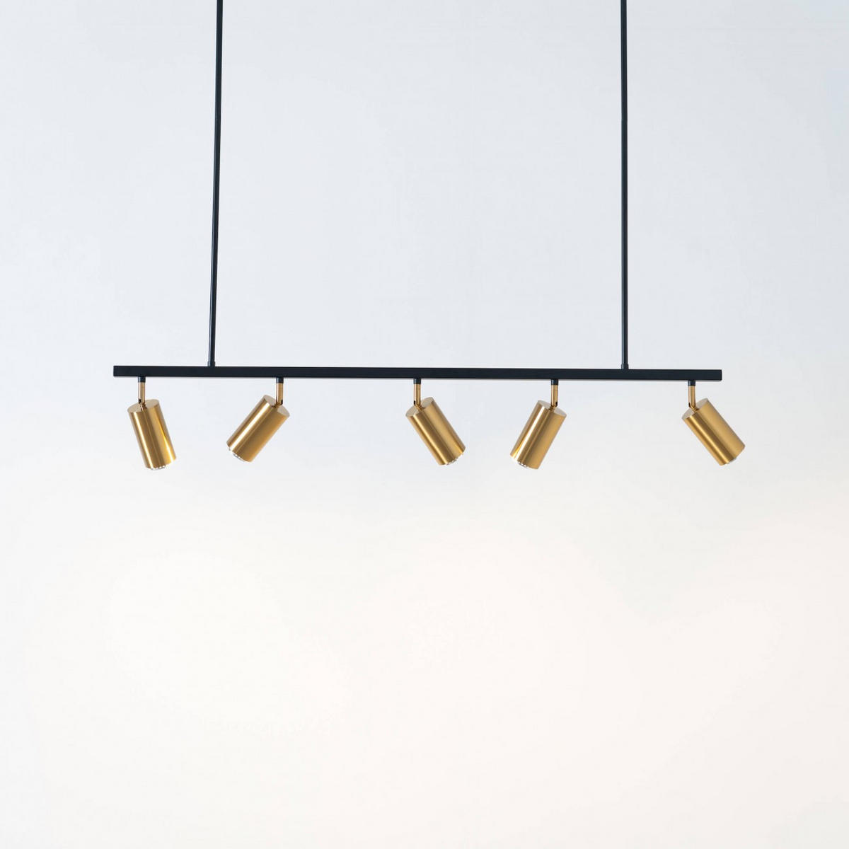HÄNGELEUCHTE Tatiana, Schwarz und gold, 110cm - Goldfarben, Metall (110/110/110cm) - KOSILUM