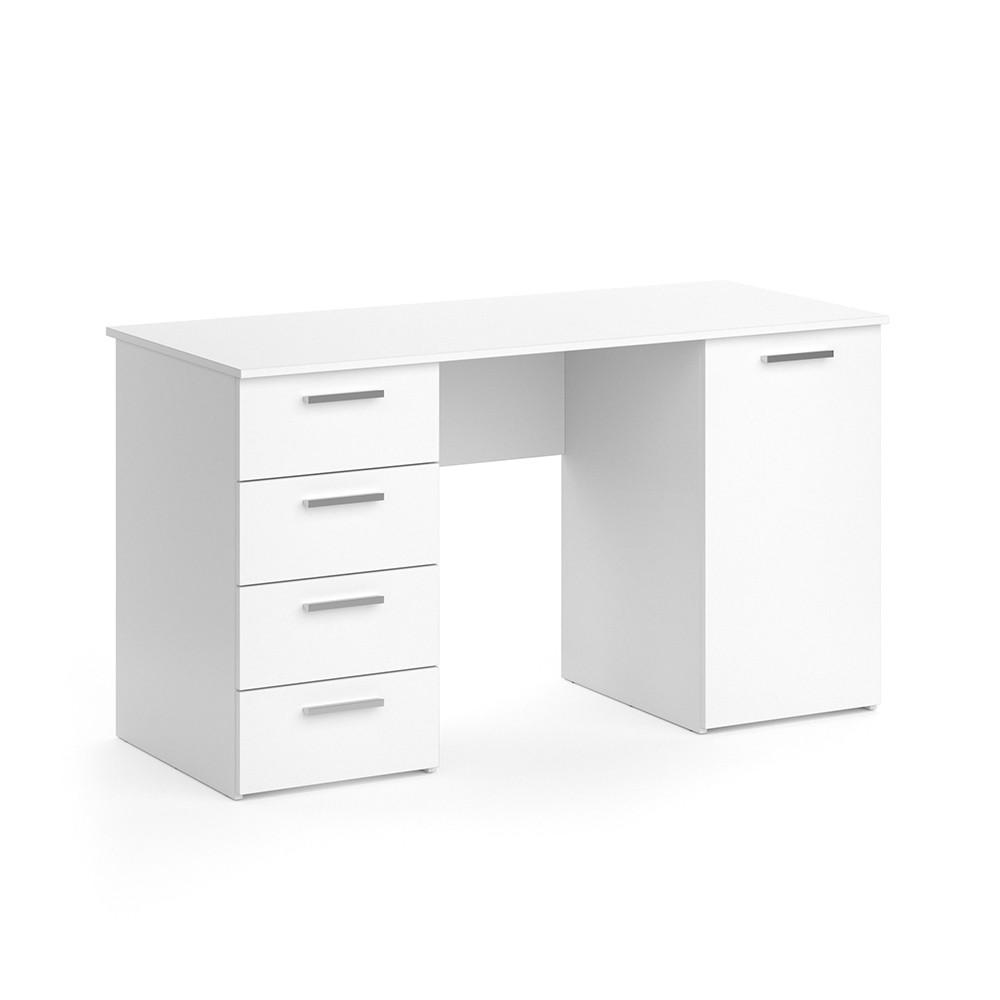 SCHREIBTISCH Nico Weiß 137 x 60 cm - Weiß, Holzwerkstoff (60/137/76.3cm) - Vicco