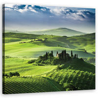 BILD, Landschaften - Grün 30x30cm - Grün, Textil (30/30cm) - Feeby
