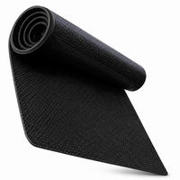 PODLOGA Črna PVC protizdrsna 180x60 cm - črna, umetna masa (180/60cm) - Relaxdays