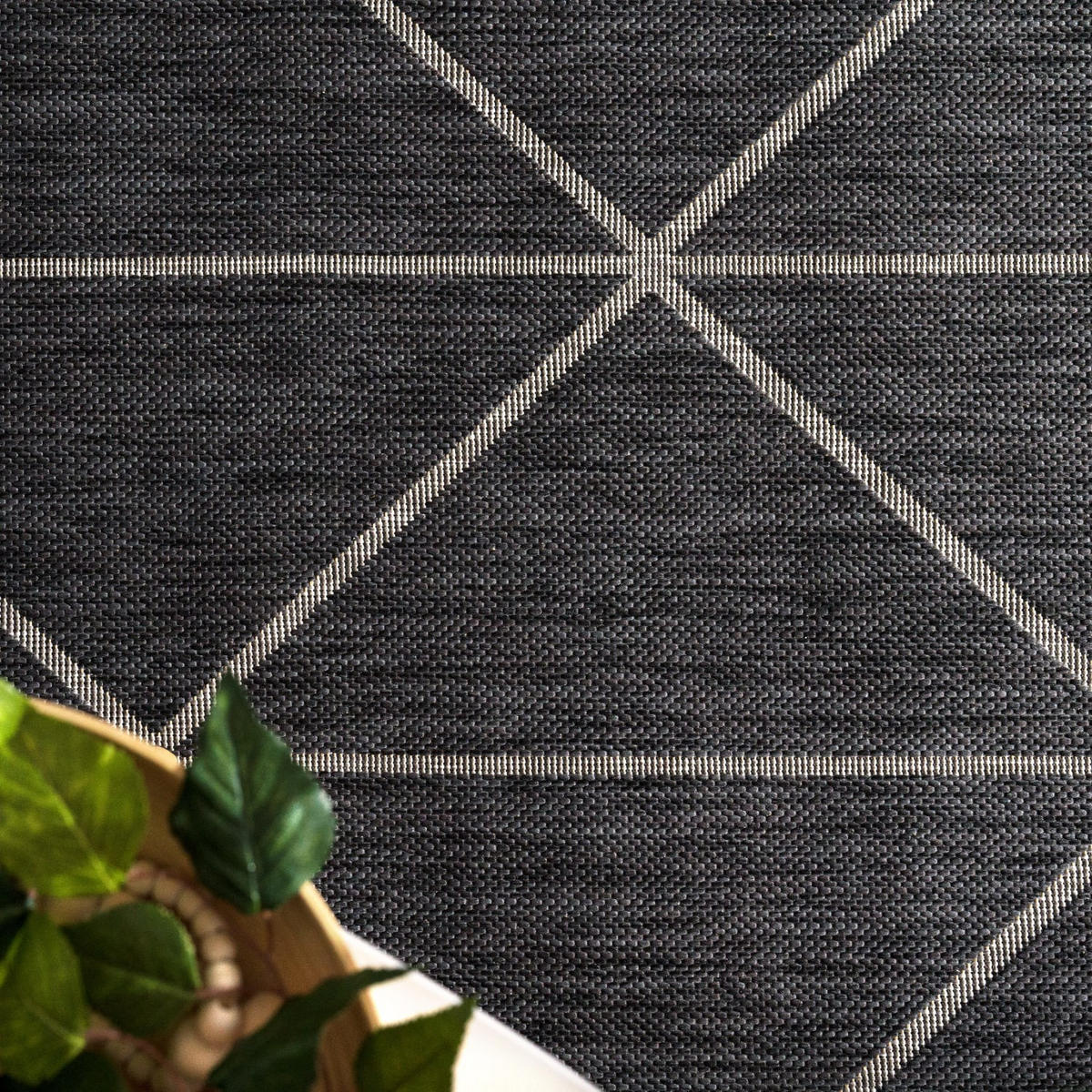 OUTDOORTEPPICH 60/100 cm Modena 221 - Anthrazit, Kunststoff (60/100cm) - Paco Home