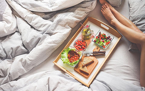 Frühstück an das Bett