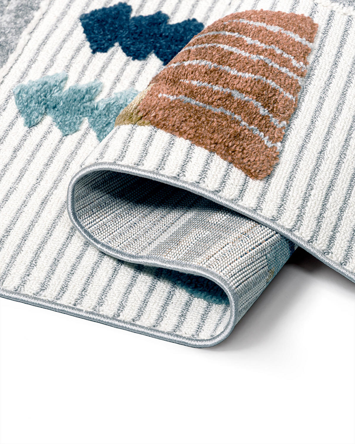 KINDERTEPPICH Buffo Lilu Mazovia 140x200cm Braun Creme Straßen Mittelflor - Braun, Textil (140/200cm) - Mazovia