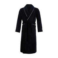 SCHALKRAGENMANTEL HOMEWEAR - Schwarz, Textil (Snull) - MÖVE