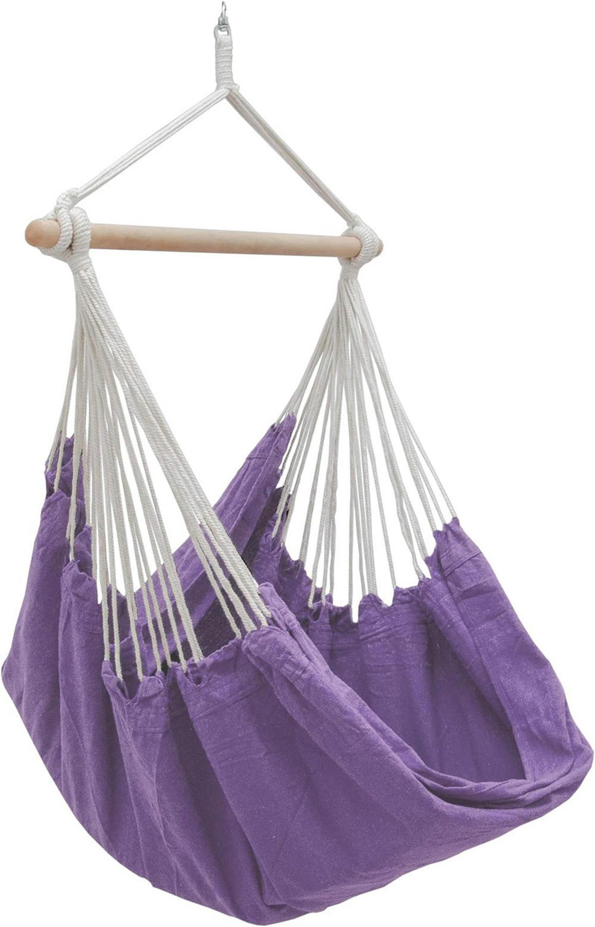 XXL HÄNGESESSEL 185/130 cm Belastbar bis 150 kg Violett Flieder - Rosa, Textil (130/155/185cm) - Amanka